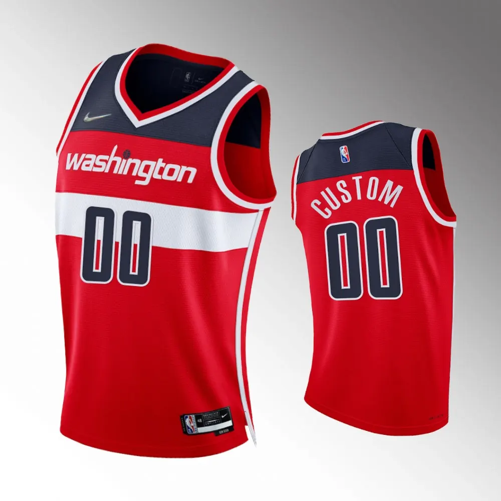 nike washington Wizards Red Custom Jersey - Nike Wizards Red Custom