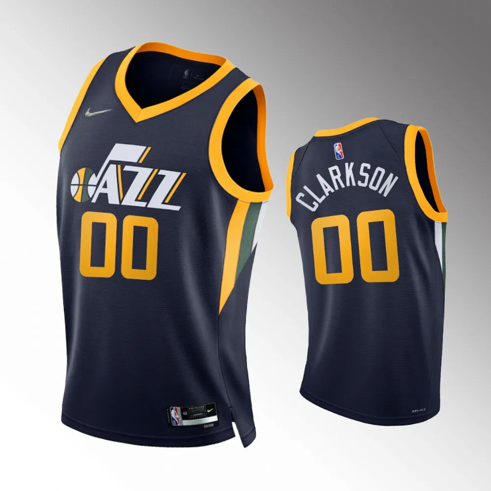 Clarkson Jazz Navy Jersey nike - Nike Clarkson Jazz Navy Jersey - Icon