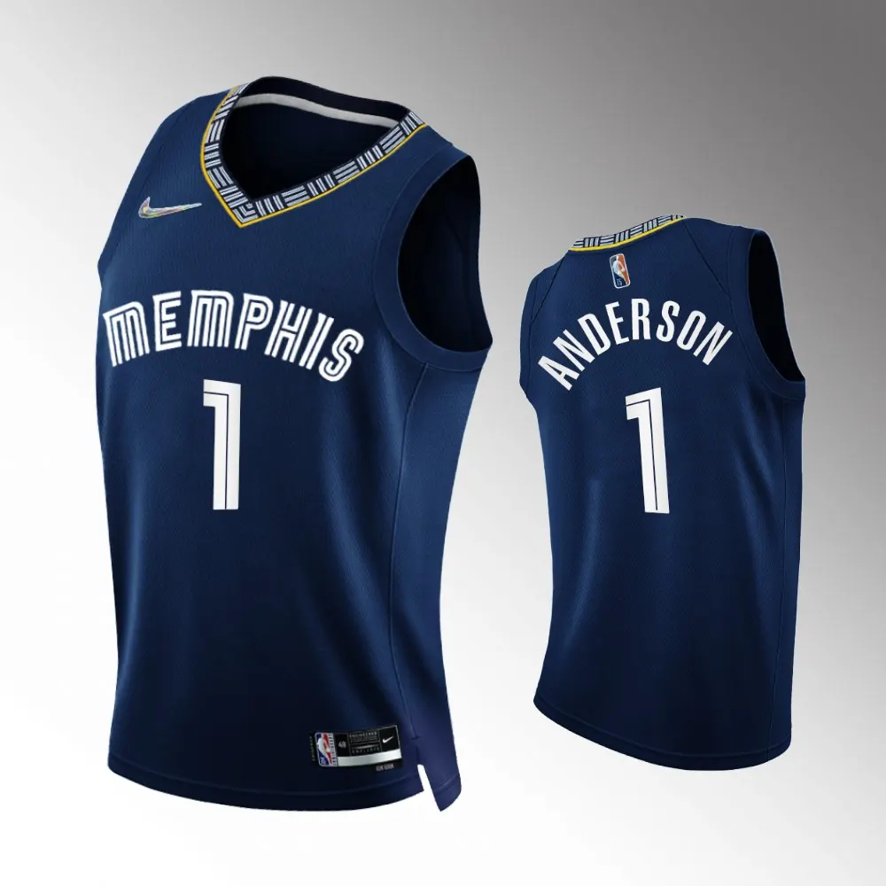 nike Grizzlies Anderson Navy Jersey - Nike Memphis Grizzlies Anderson