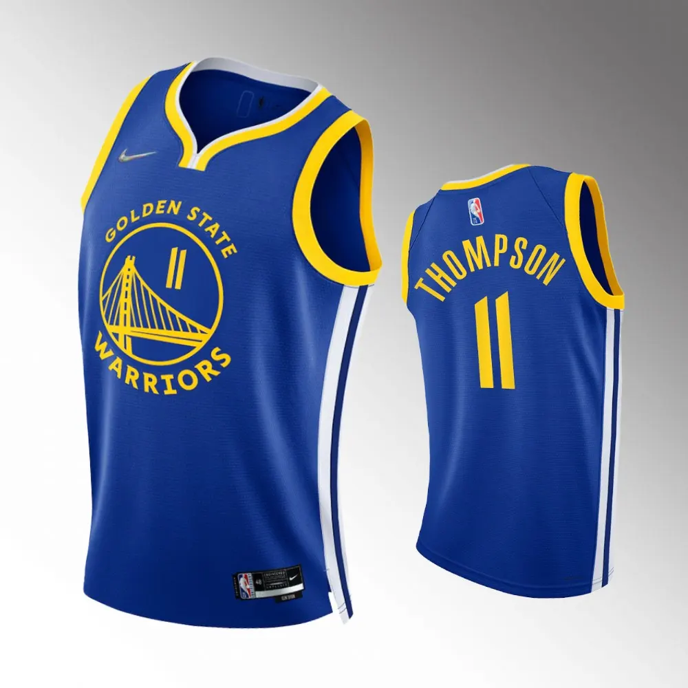 nike authentic Thompson Warriors Blue Jersey - Nike Thompson Warriors