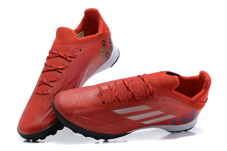 (Arrival) Adidas X Series Fully Knitted Waterproof Grass Nail Football Shoes X SPEEDFLOW.1 TF39---4510