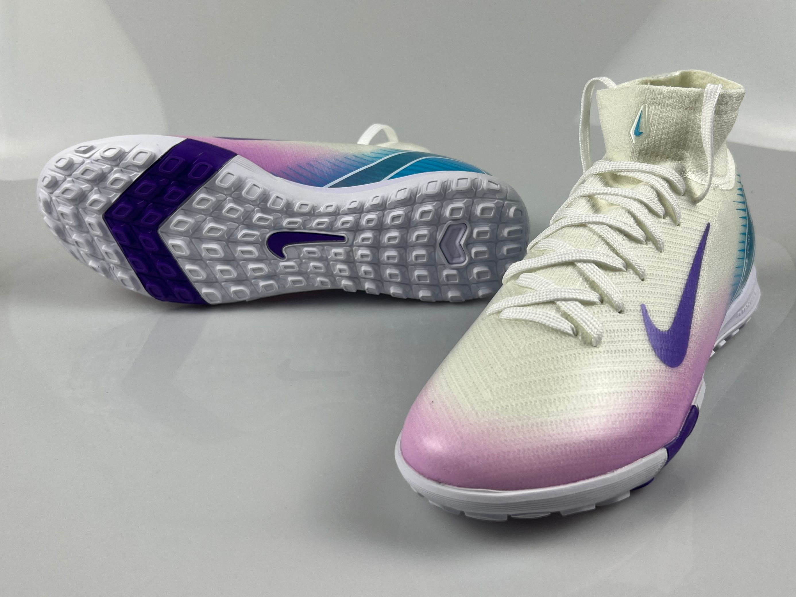 (Arrival 35-45) Nike Assassin 16th generation full air cushion waterproof knitted nailed soccer shoes Nike Air Zoom Mercurial Vapor XV Elite TF1