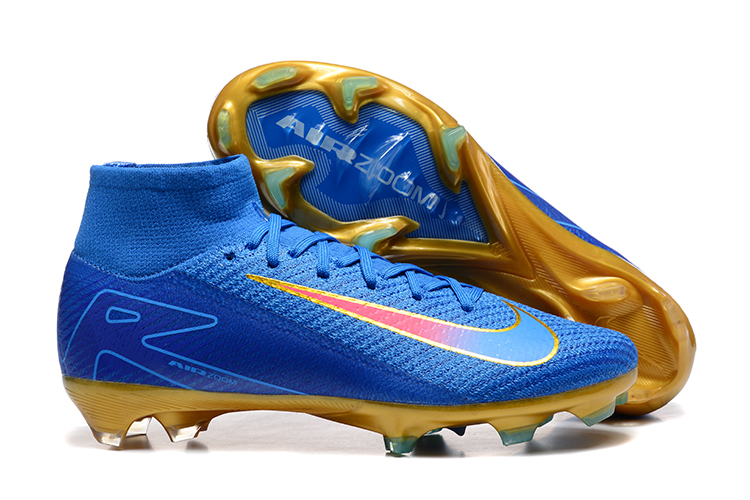 (Arrival 36-45) Nike Assassin 16th generation high-top built-in Bonded Pack Set Fully Air Cushioned Waterproof Knitted FG Football Shoes Nike Air Zoom Mercurial Superfly IX Elite FG 36-457