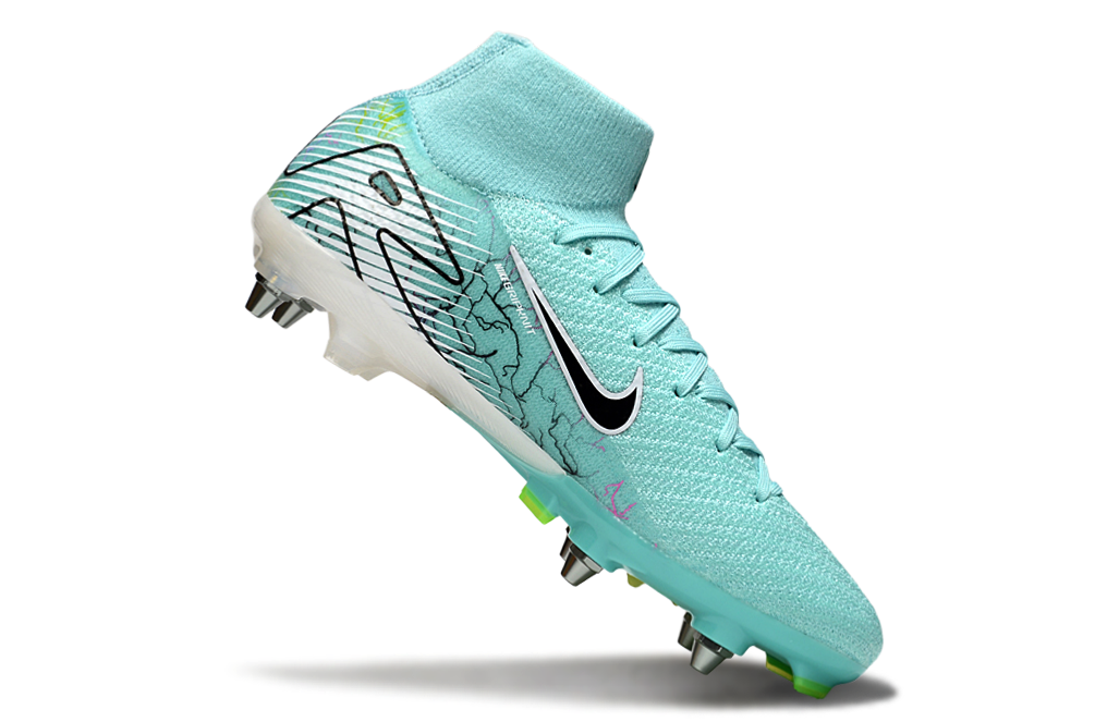 (Arrival 39-46) Nike Assassin 16th Generation built-in fully air cushioned waterproof knitted straw nail MD soccer shoes Nike Air Zoom Mercurial Vapor XVI Elite TF39-4610