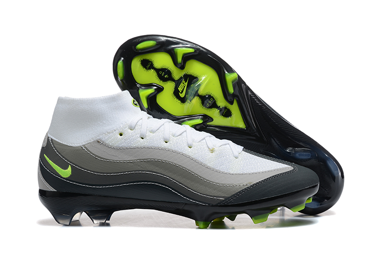 (Arrival 39-46) Nike Assassin 16th generation high-top built-in fully air cushioned waterproof knitted FG football shoes Nike Air Zoom Mercurial Superfly IIX Elite FG39-4610