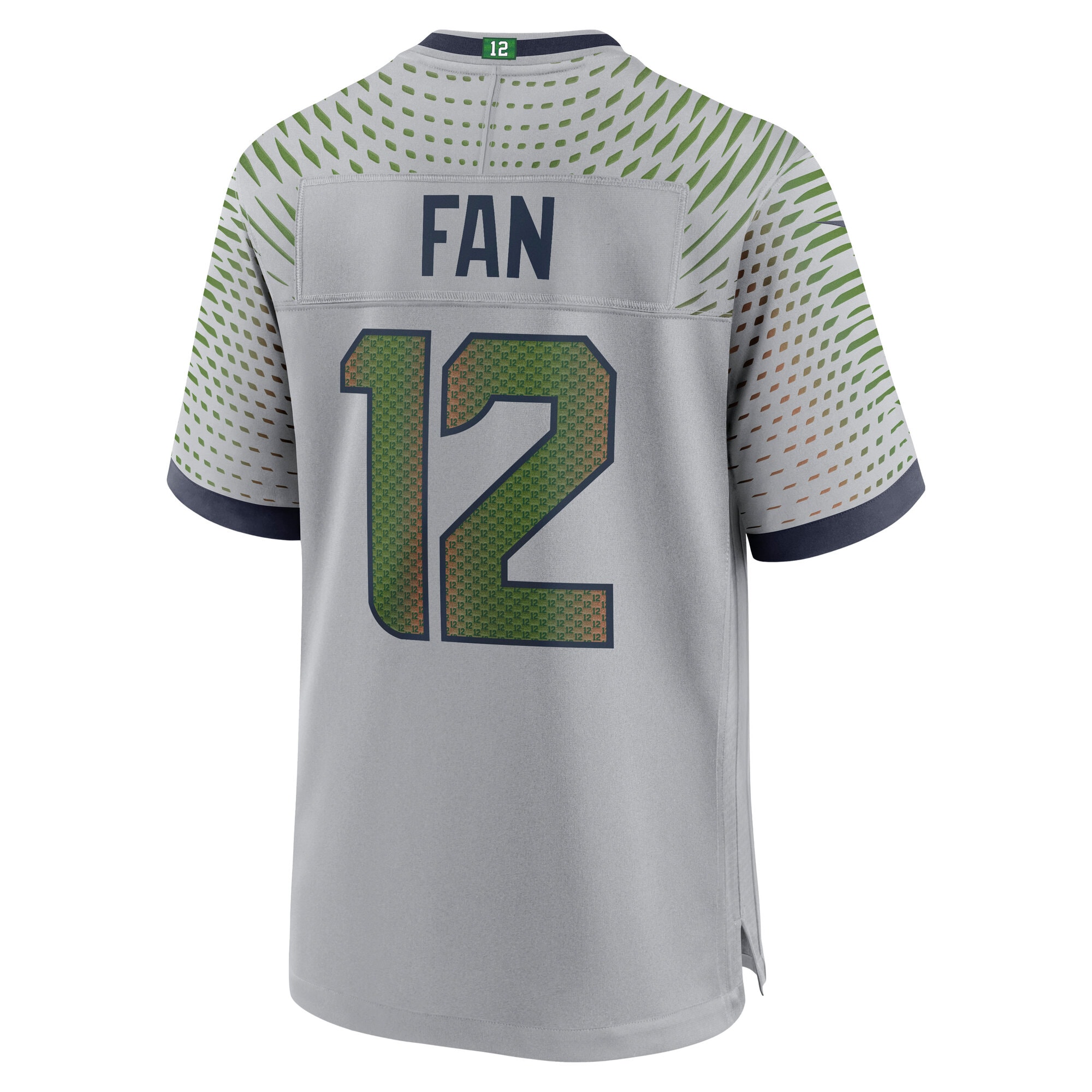 12s Seattle Seahawks Nike 2025 Rivalries Collection Game Jersey – Wolf Gray