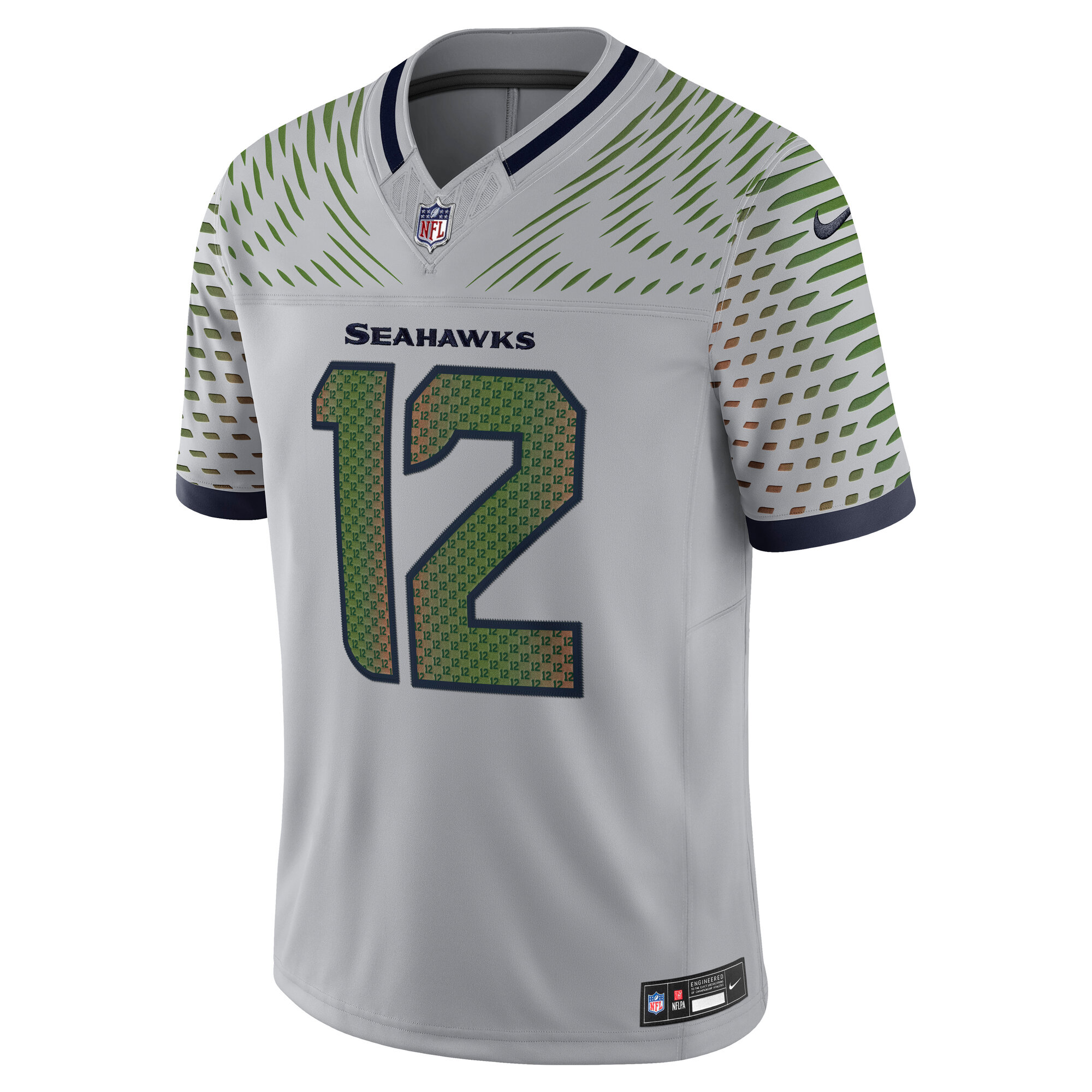 12s Seattle Seahawks Nike 2025 Rivalries Collection Limited Jersey – Wolf Gray