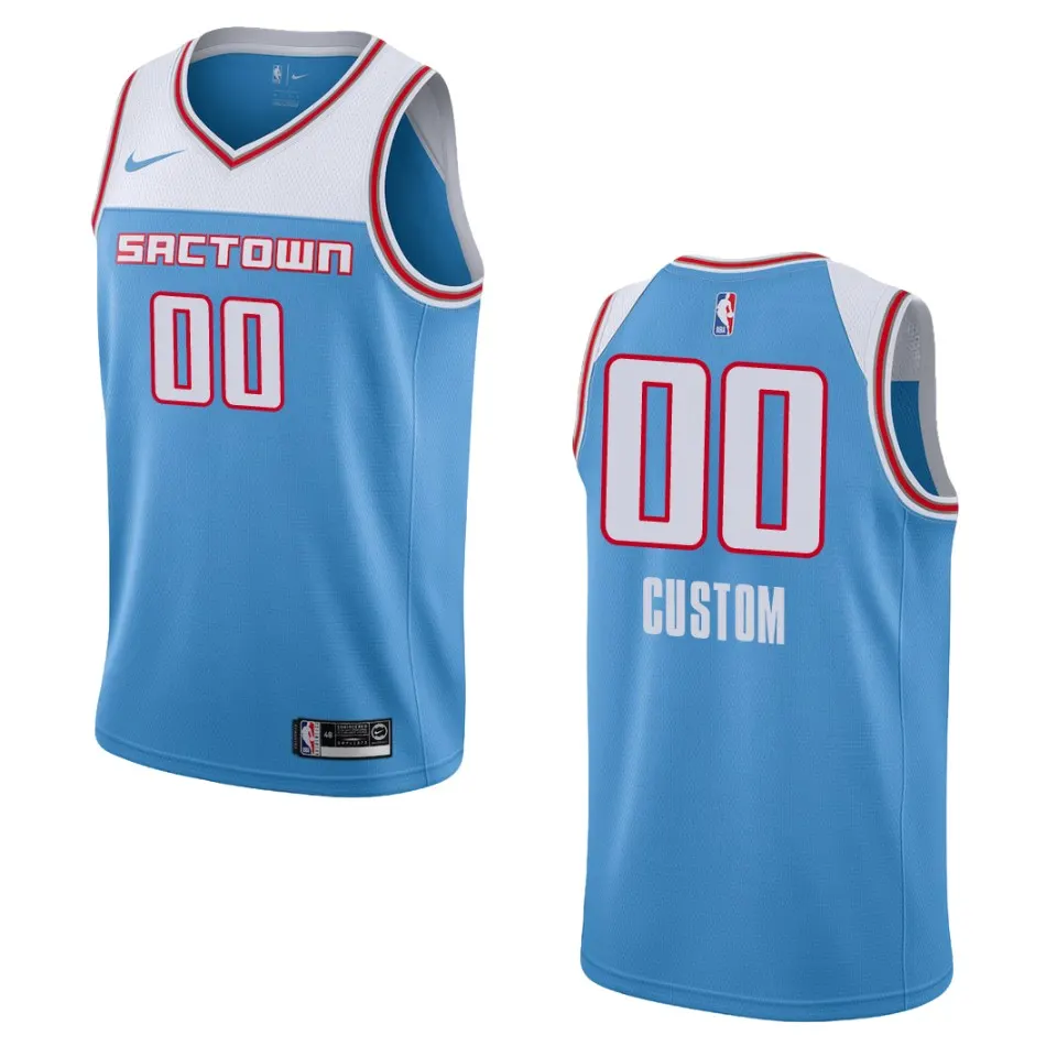 Kings Light Blue Custom Jersey - Nike - Sactown Edition