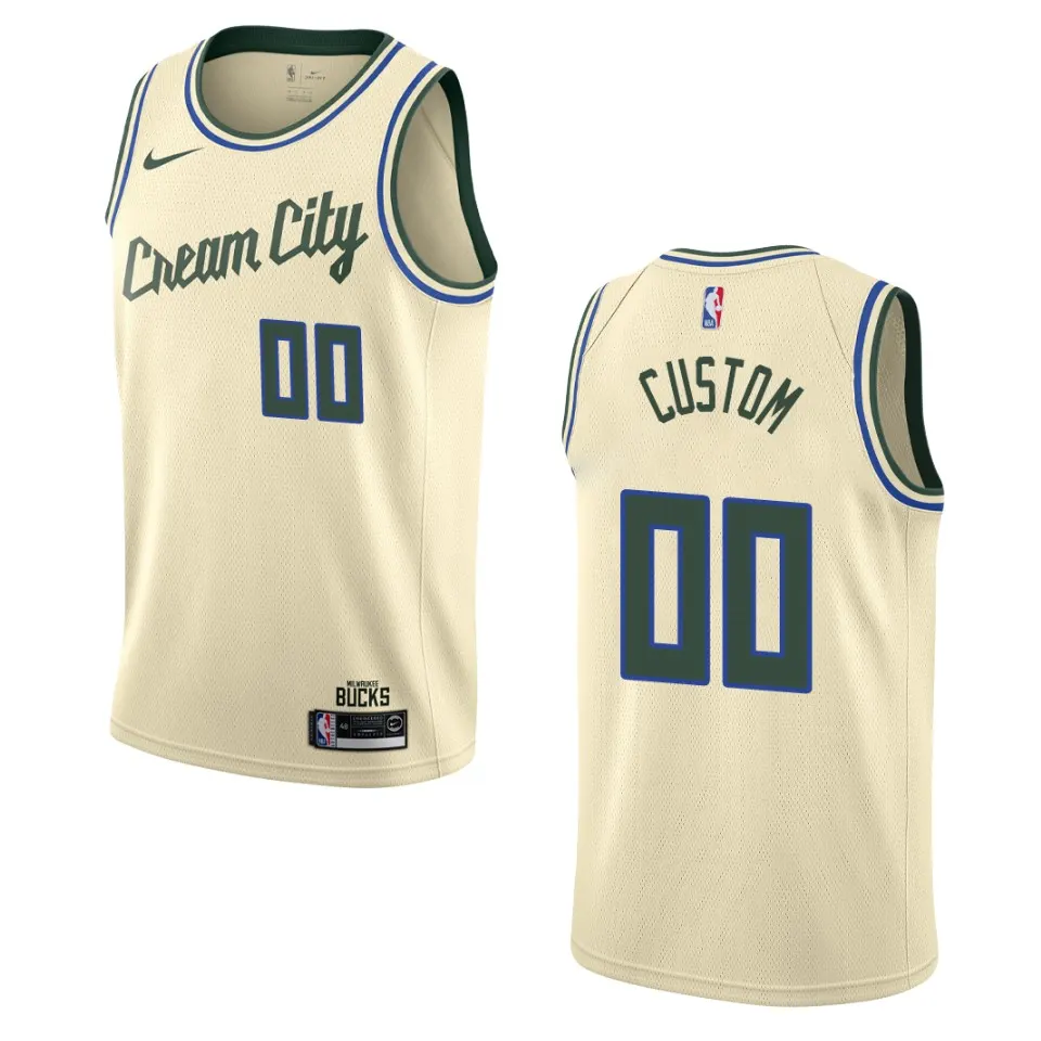 Bucks Cream City Custom Jersey - Nike - Personalized NBA