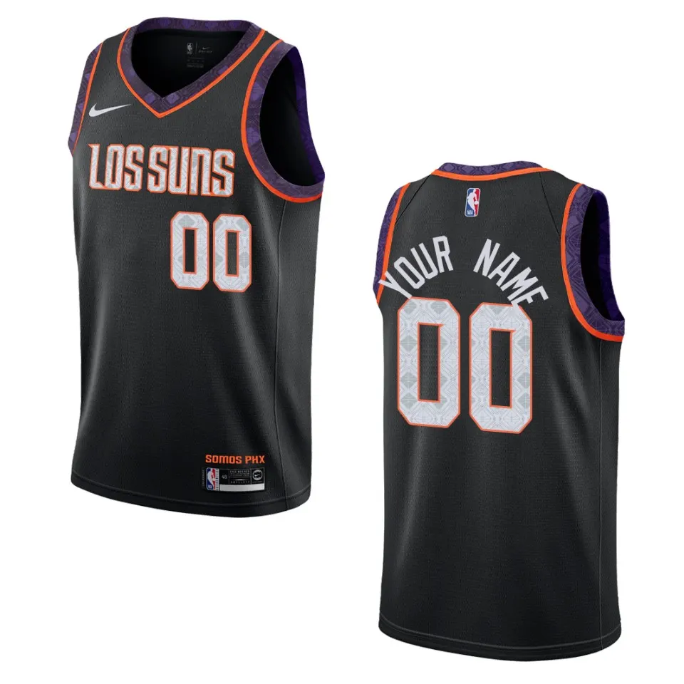 Los Suns Black Custom Jersey - Nike - Phoenix Heritage Edition