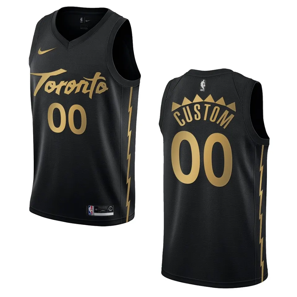 Raptors Black Custom Jersey nike - Nike Raptors Black Custom Jersey