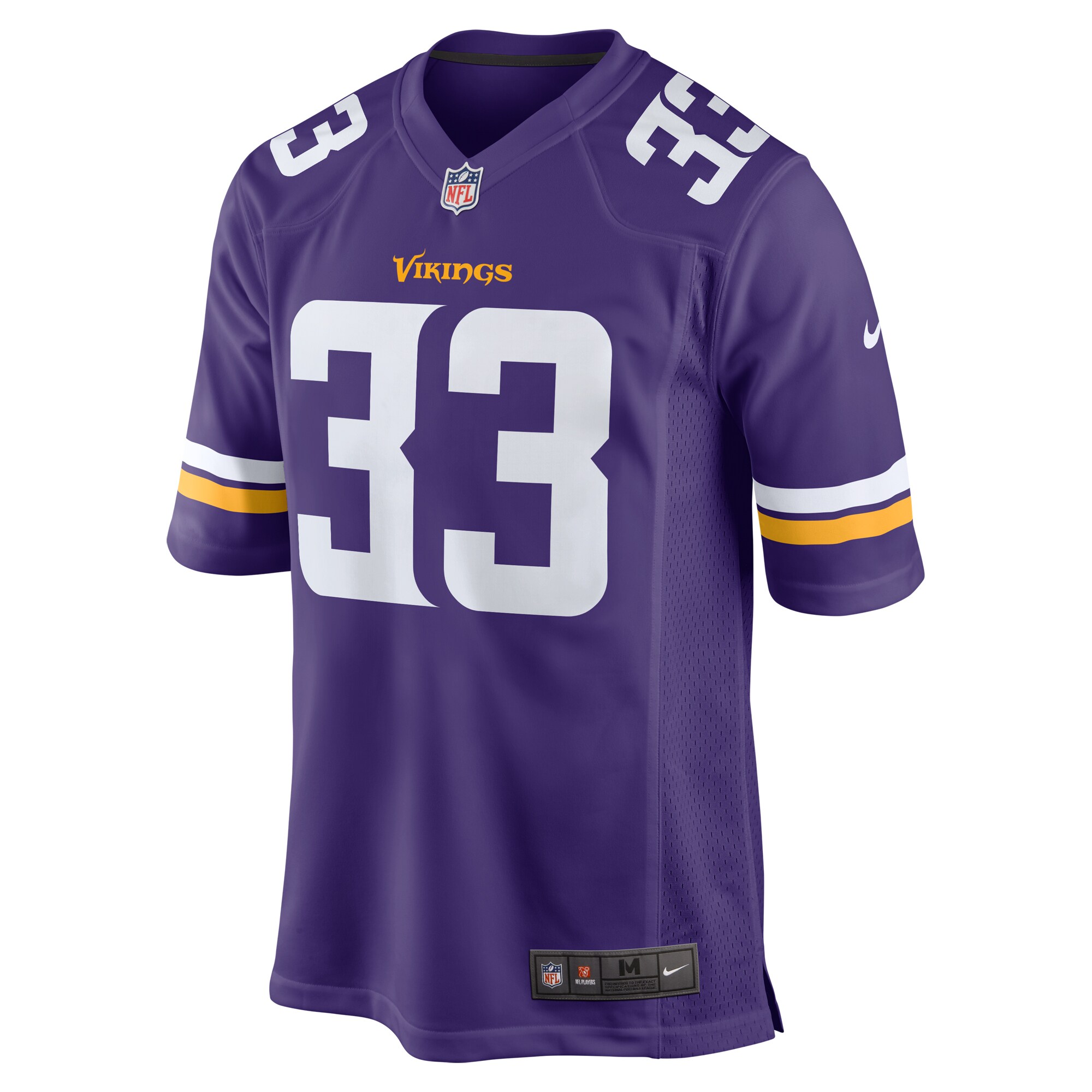 Aaron Jones Minnesota Vikings Nike Game Player Jersey - Purple