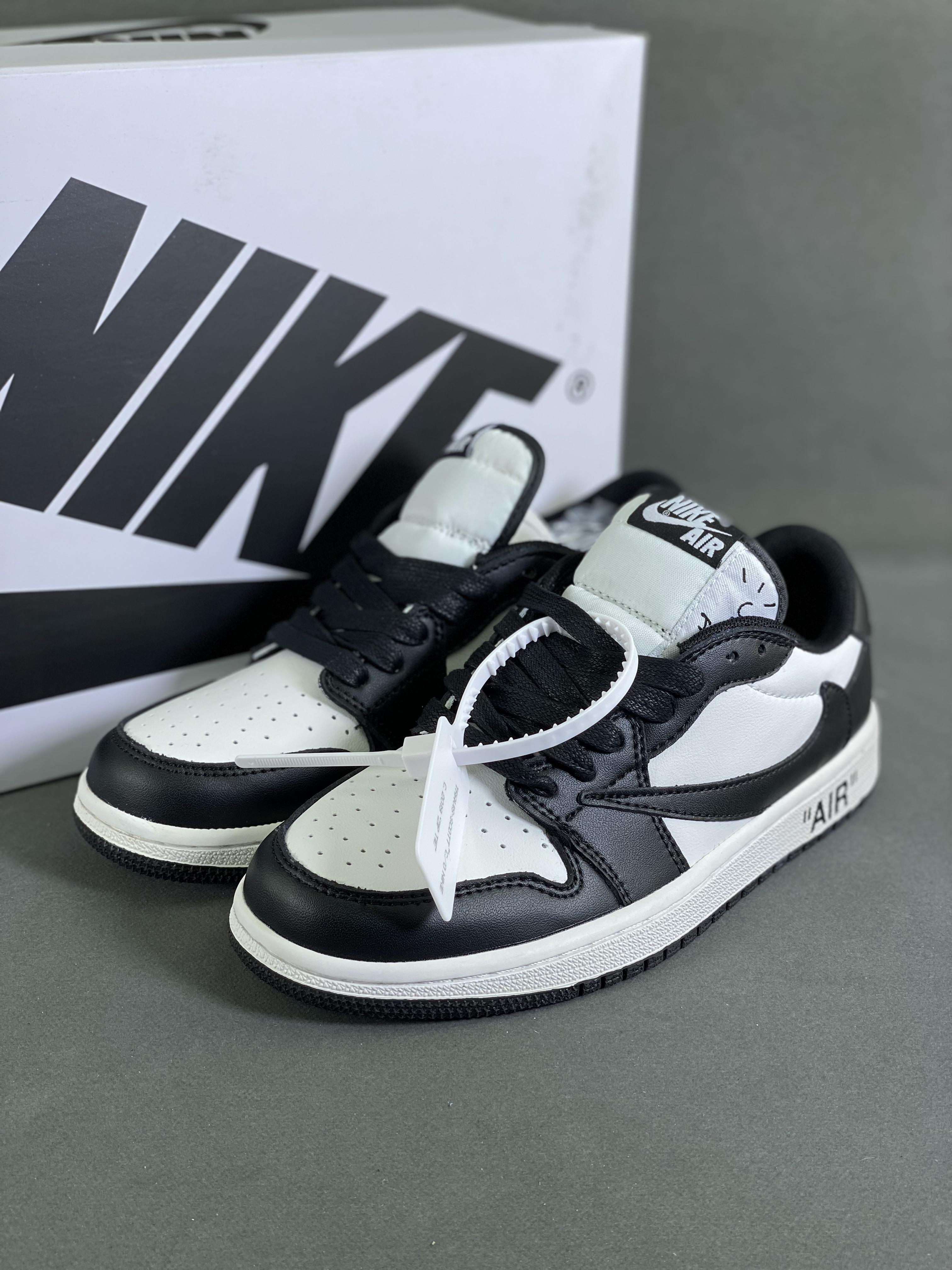 Nike Air Jordan Low Premium Black White Sneakers - #1 Exclusive Luxury Edition