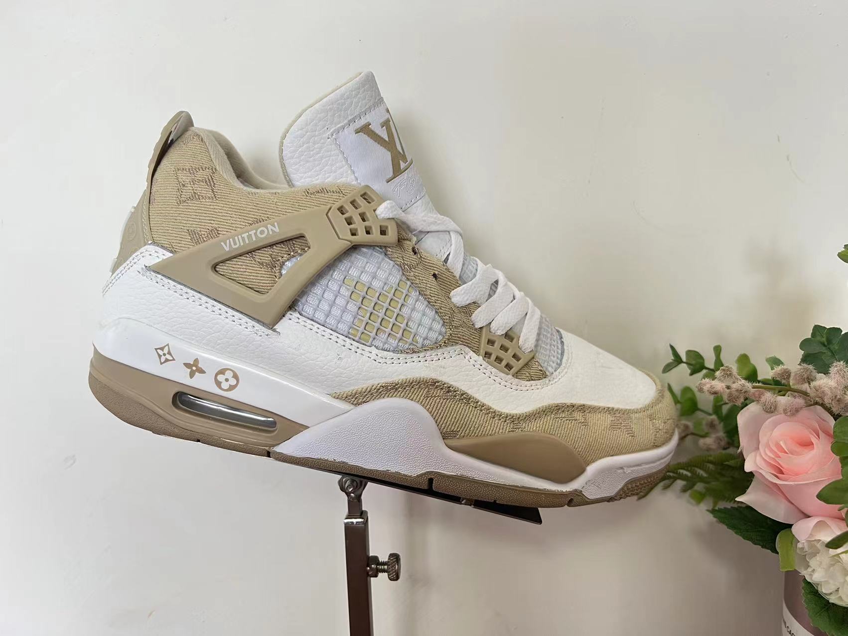 Air Jordan 4 x Louis Vuitton White Green
