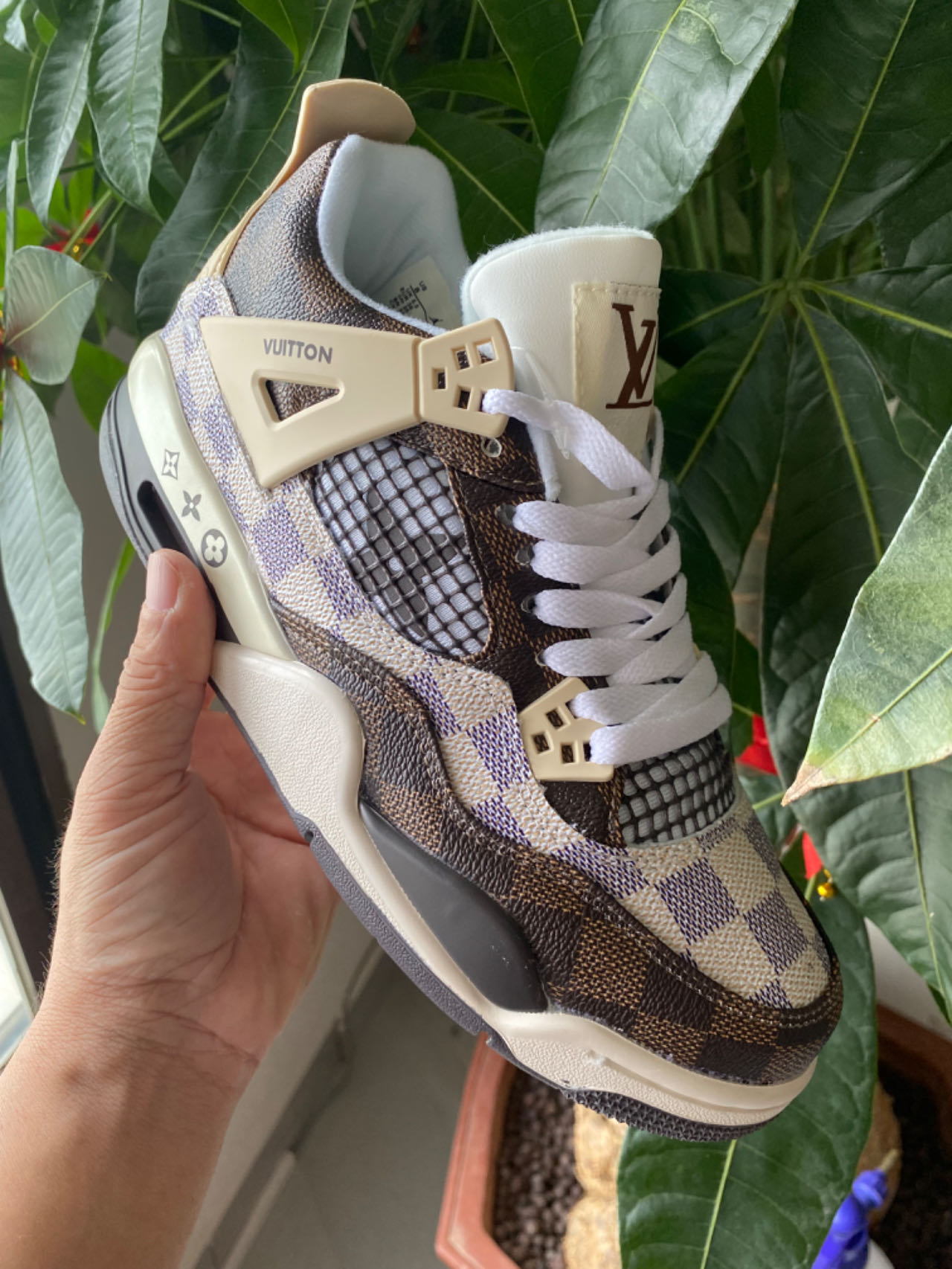 Air Jordan 4 x Louis Vuitton White Green