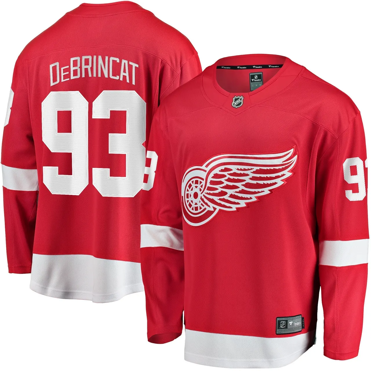 DeBrincat Red Wings Jersey - Fanatics - #93 NHL Replica