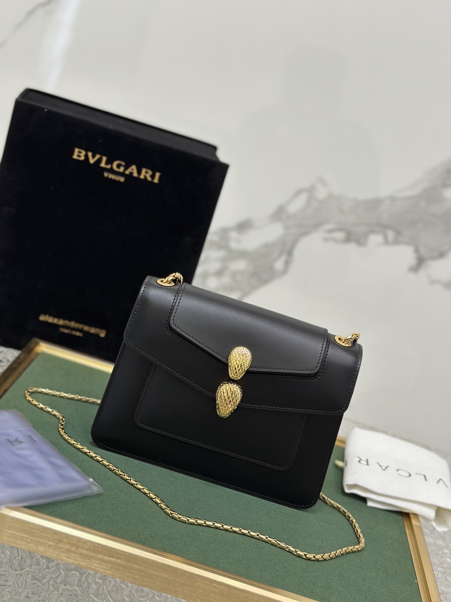 Alexander Wang BVLGARI MNT Shoulder Bag Black