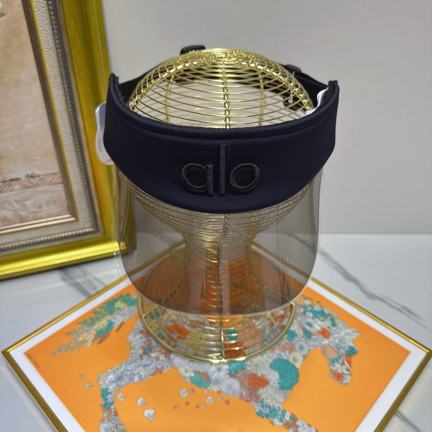 Alo Navy Visor Clear Shield - Alo Navy Visor with Clear Shield