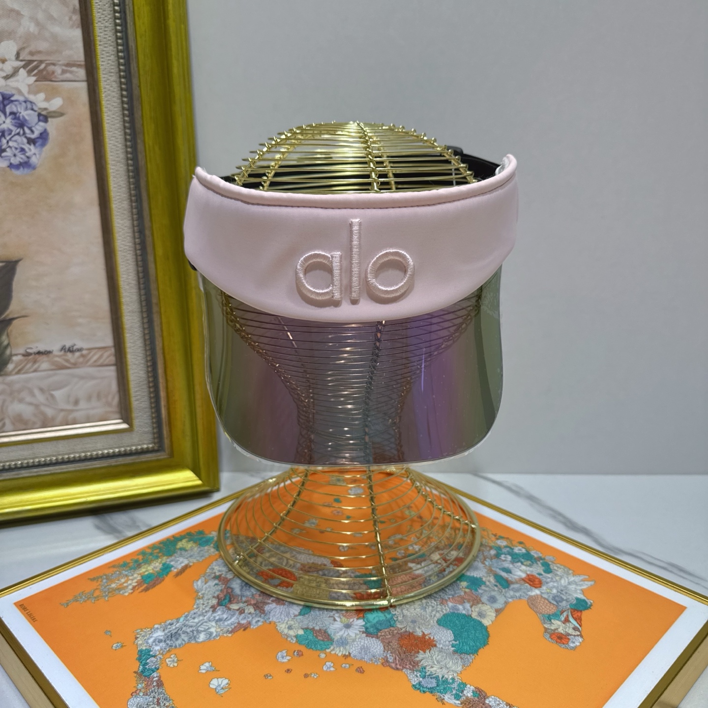 ALO Yoga Pink Visor - ALO Yoga Pink Iridescent Visor - Sporty Chic