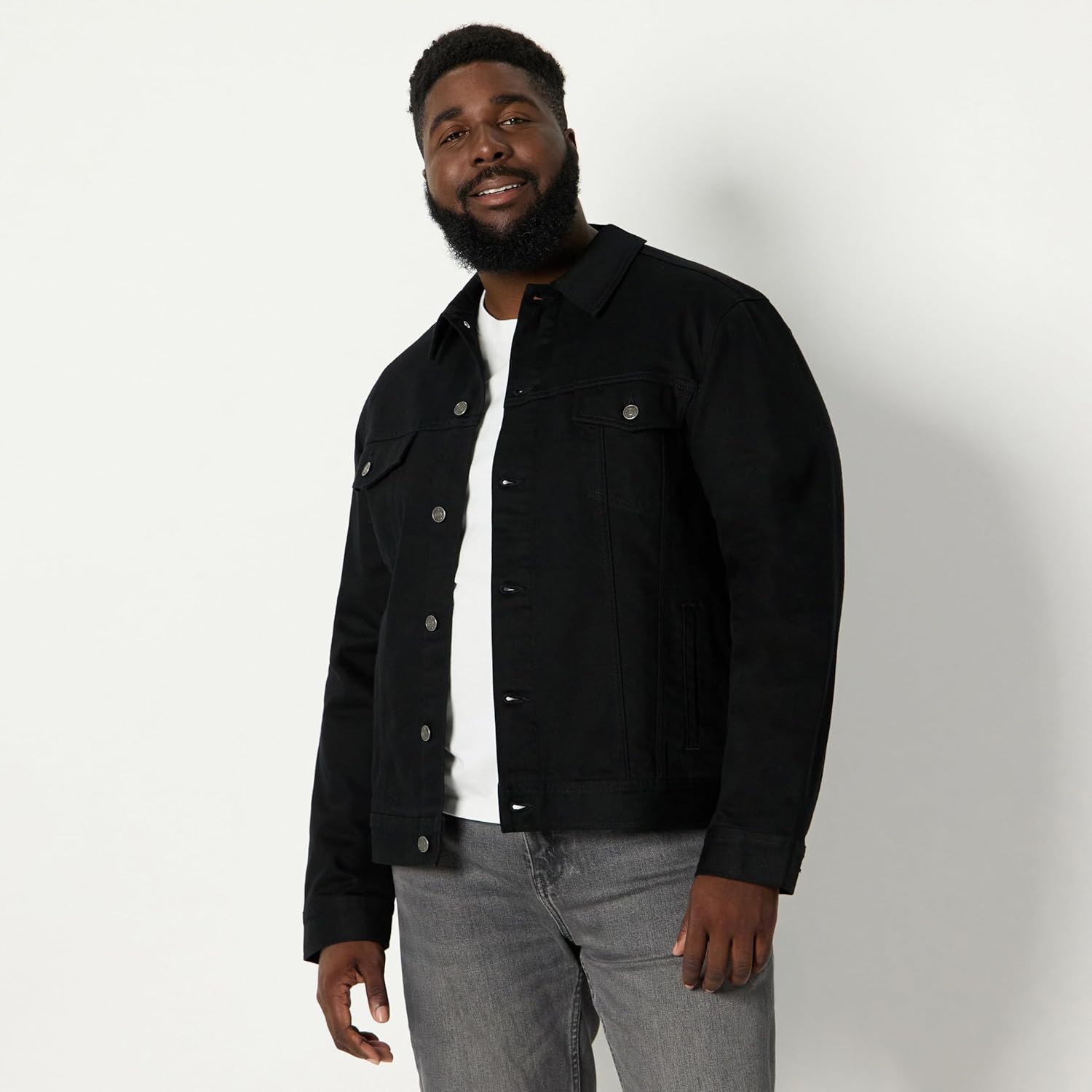 Amazon Essentials Men’s Low Stretch Regular-Fit Denim Jacket