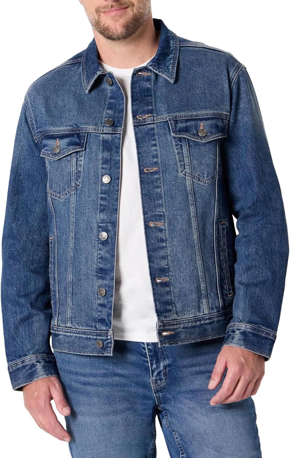 Amazon Essentials Men’s Low Stretch Regular-Fit Denim Jacket
