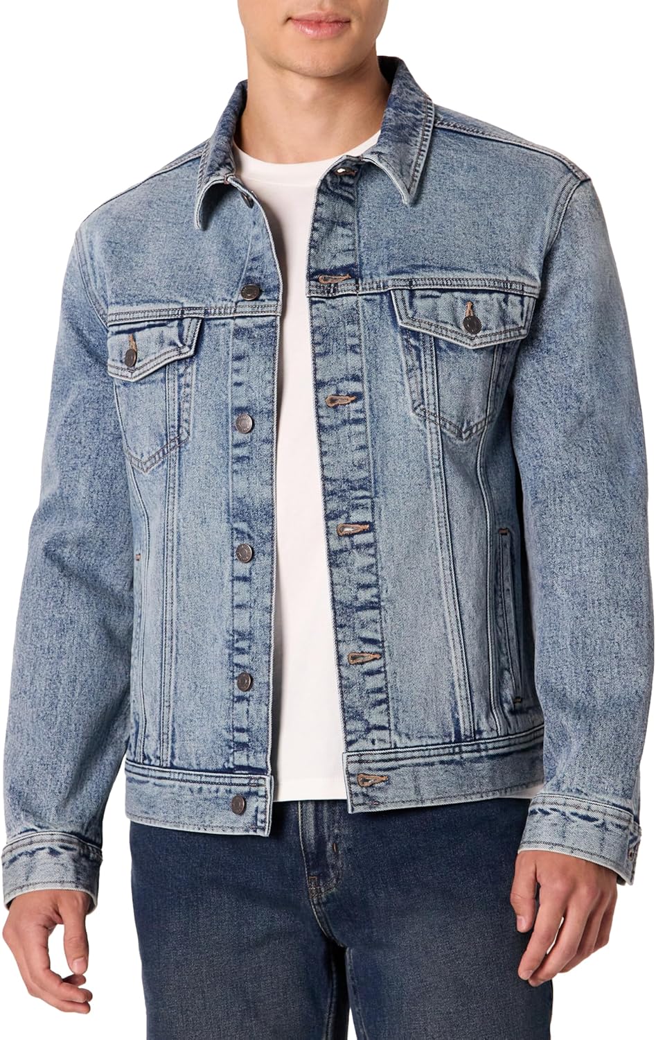 Amazon Essentials Men’s Low Stretch Regular-Fit Denim Jacket