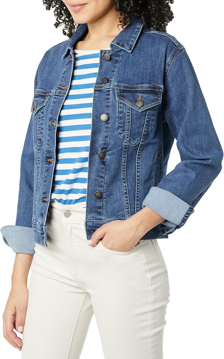 Amazon Essentials Women’s Jean Jacket (Available in Plus Size)