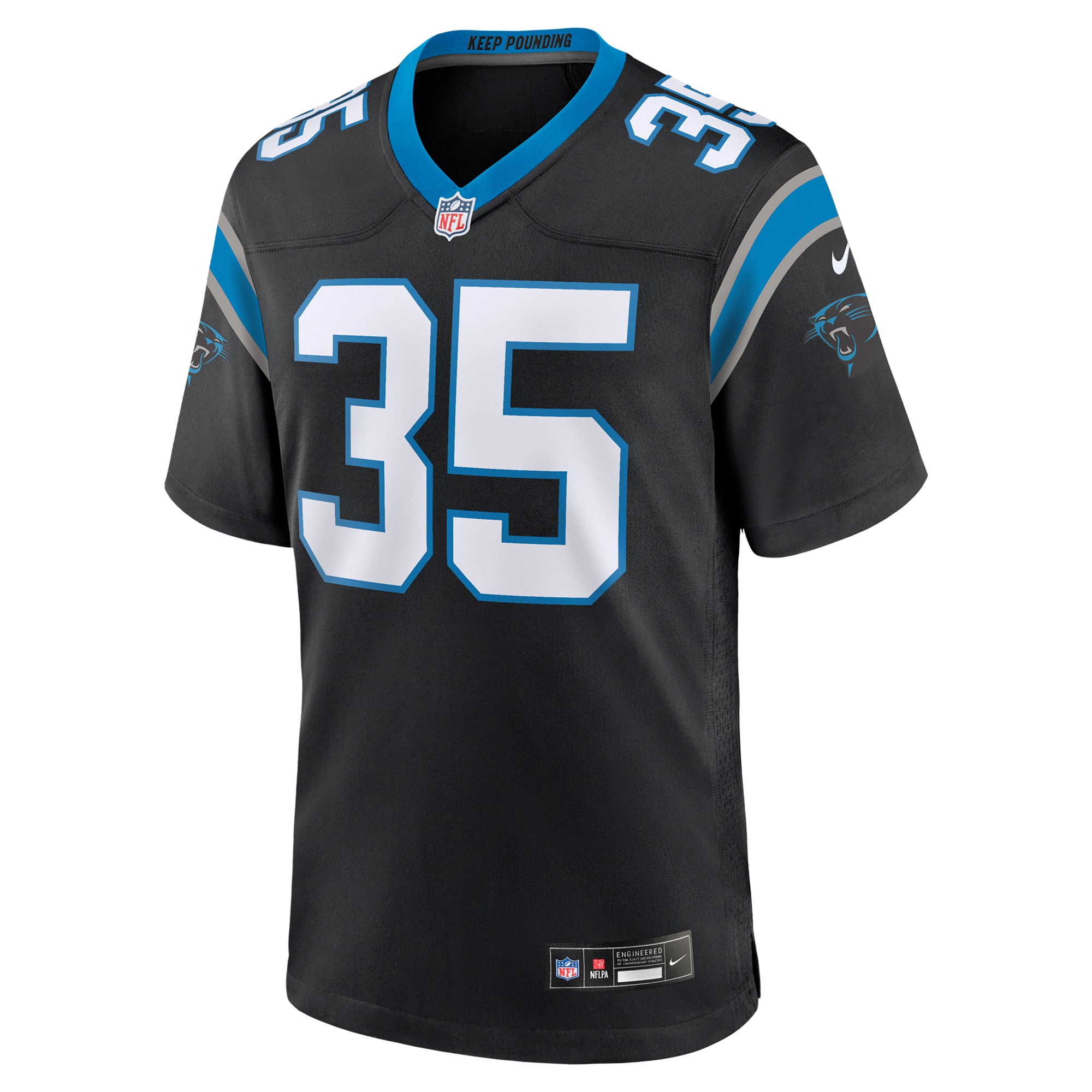 Anthony Brown Carolina Panthers Nike  Game Jersey -  Black