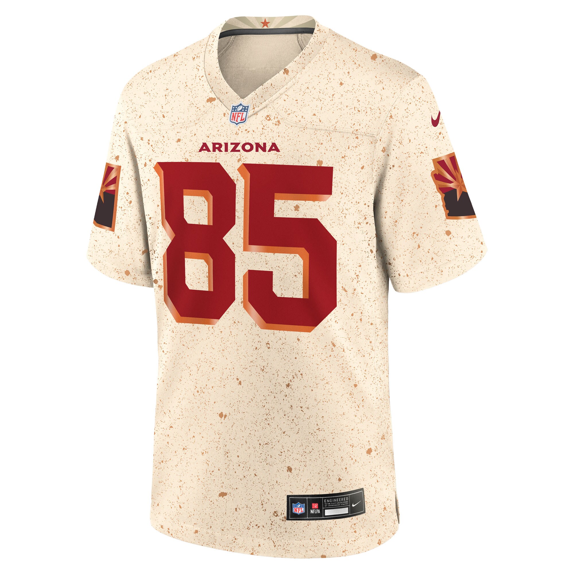 Arizona Cardinals Nike Game Rivalry Jersey – Natural – Trey McBride – Mens