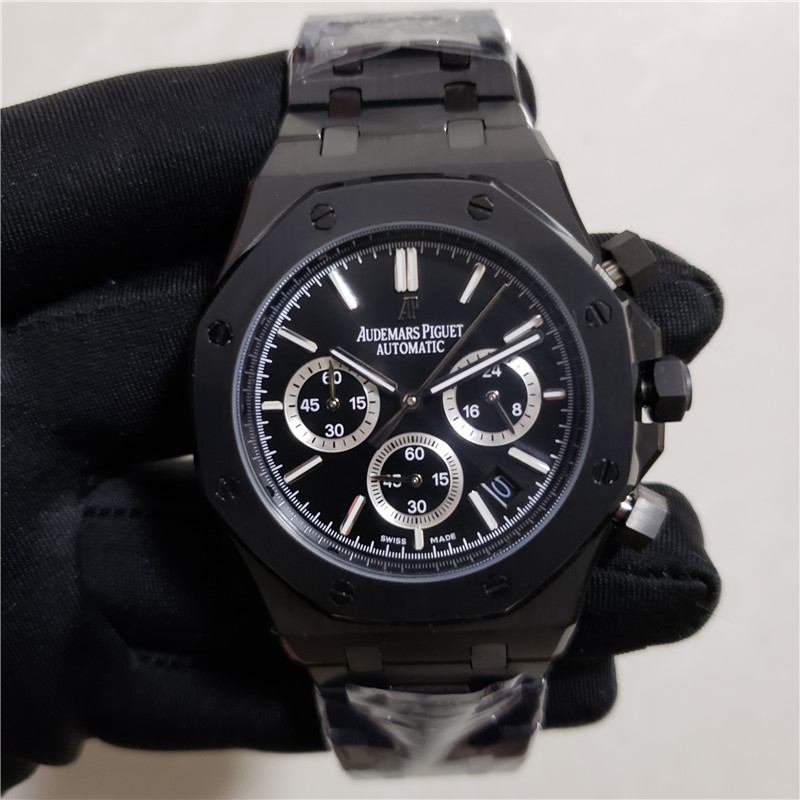 Audemars Piguet Black Steel Chronograph - Luxury Watch