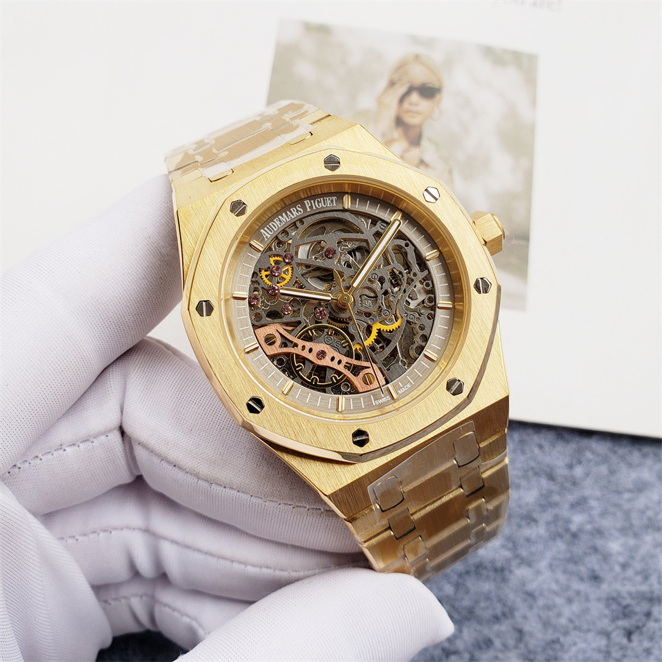 AP Royal Oak Openworked Gold - Skeleton Dial Watch