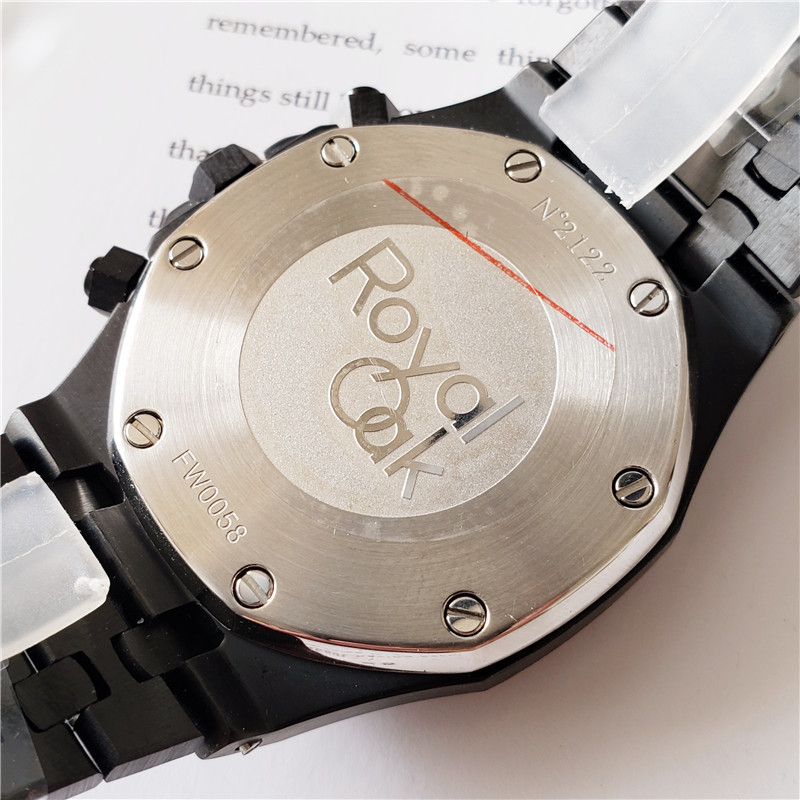 Royal Oak All Black - Audemars Piguet Chronograph Watch - Image 3
