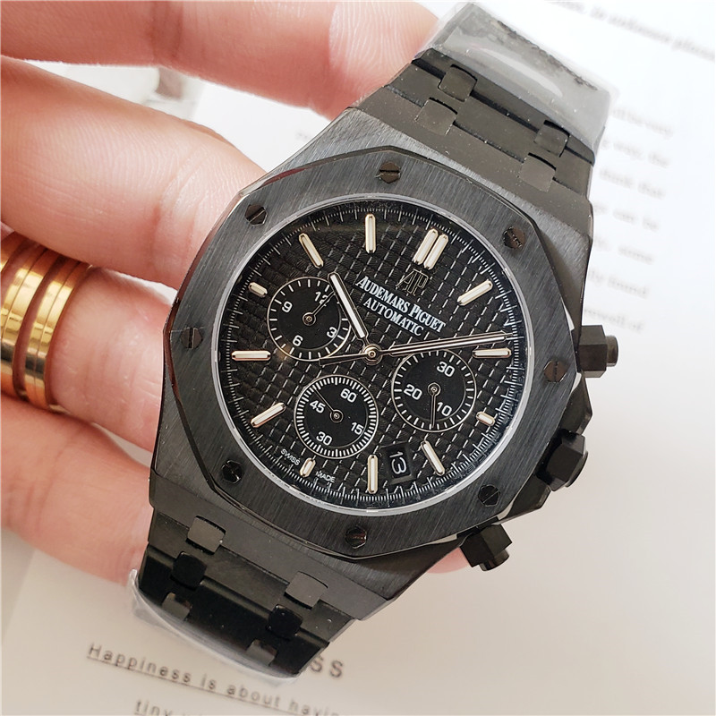 Royal Oak All Black - Audemars Piguet Chronograph Watch - Image 6