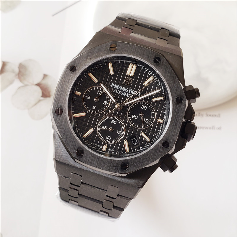 Royal Oak All Black - Audemars Piguet Chronograph Watch - Image 2