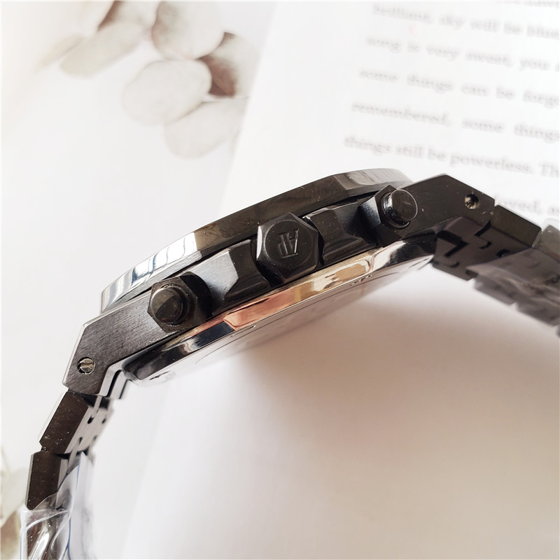 Royal Oak All Black - Audemars Piguet Chronograph Watch - Image 5
