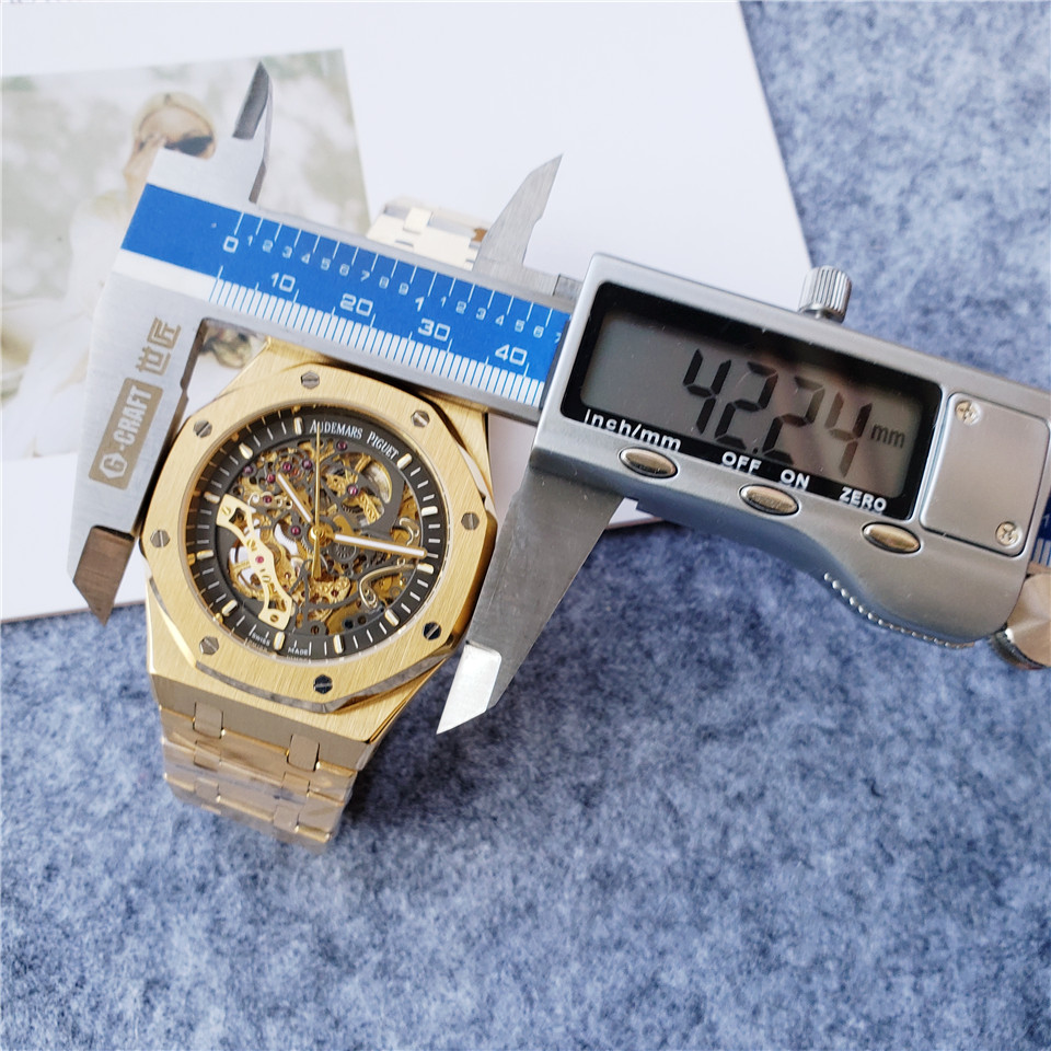 Alternative view of Audemars Piguet Gold Skeleton - Royal Oak Gold Watch