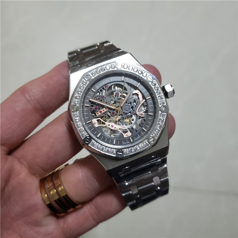 Audemars Piguet Skeleton Diamond - Steel Bracelet Watch