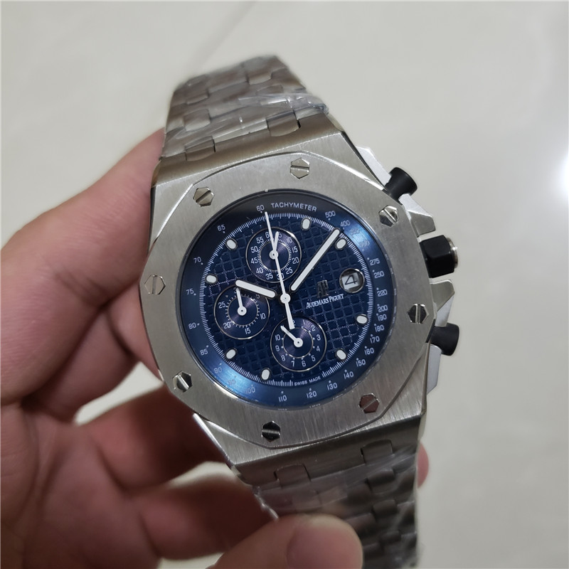 Audemars Piguet Blue Dial Steel - Chronograph Watch