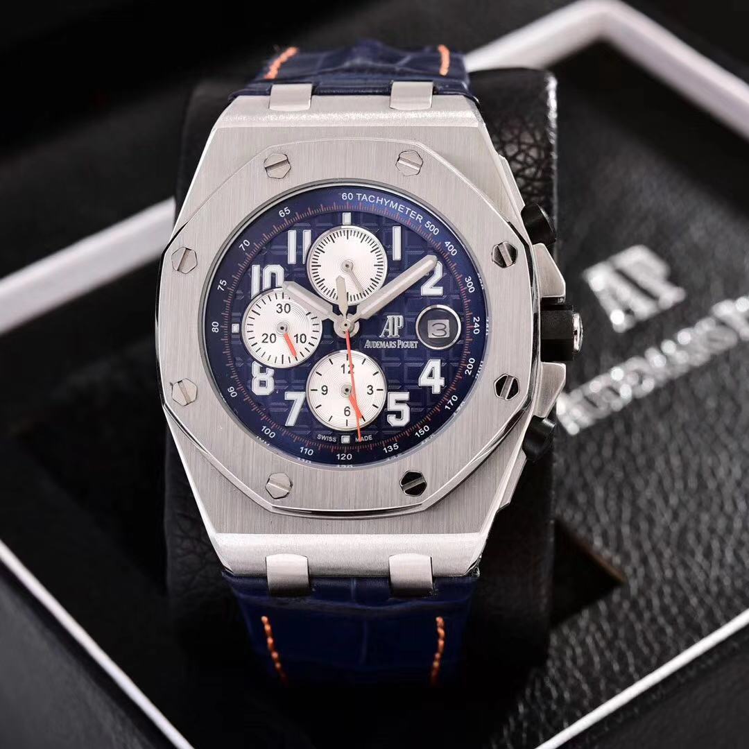Audemars Piguet Blue Leather Strap - Audemars Piguet Royal Oak Blue