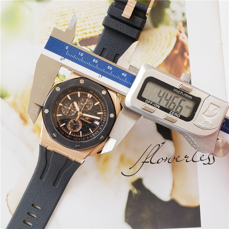 Alternative view of AP Royal Oak Rose Gold Black Rubber - AP Royal Oak Rose Gold - Black