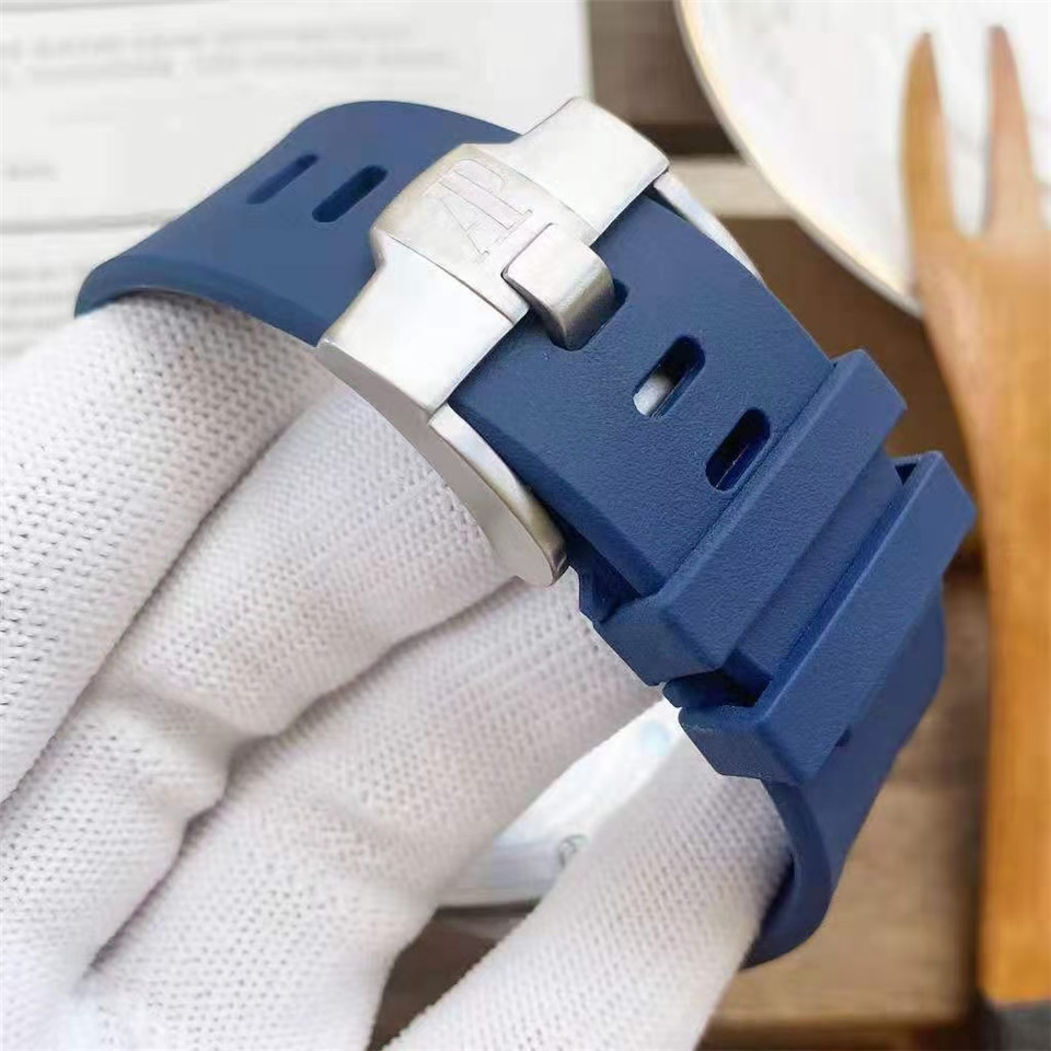 Audemars Piguet Royal Oak Offshore Chronograph 42mm Blue AP 26480ti Full Set