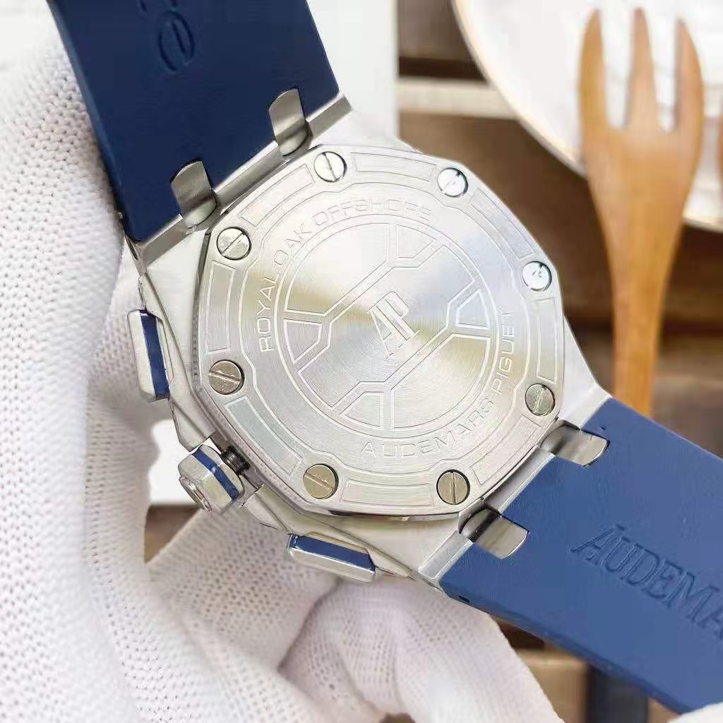 Audemars Piguet Royal Oak Offshore Chronograph 42mm Blue AP 26480ti Full Set