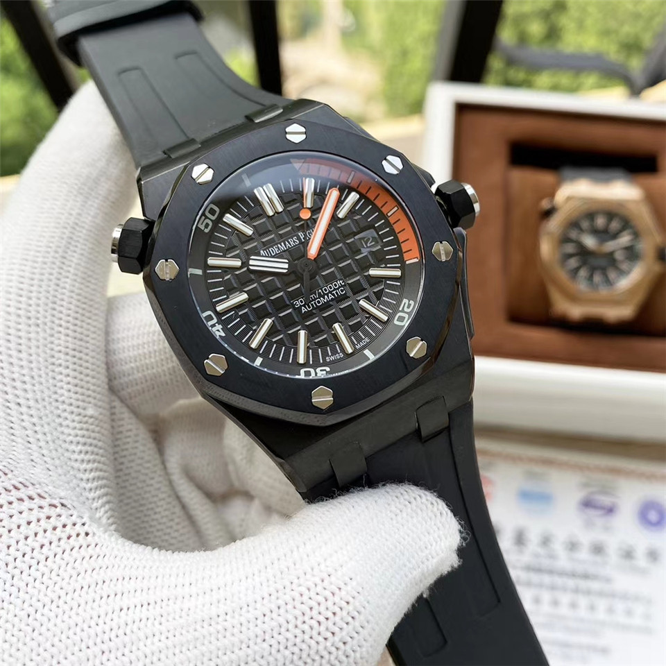 Audemars Piguet Diver Black - Rubber Strap Watch
