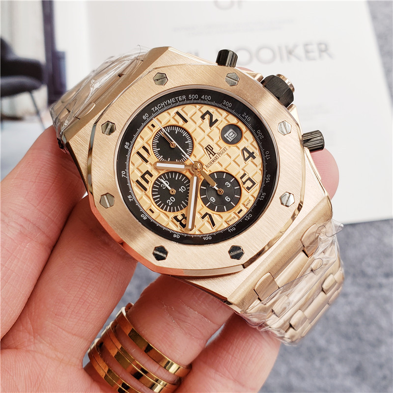 chronograph Audemars Piguet Rose Gold Black Dial - Audemars Piguet - Image 7