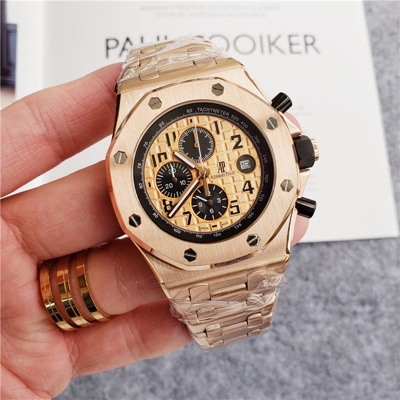 chronograph Audemars Piguet Rose Gold Black Dial - Audemars Piguet - Image 8