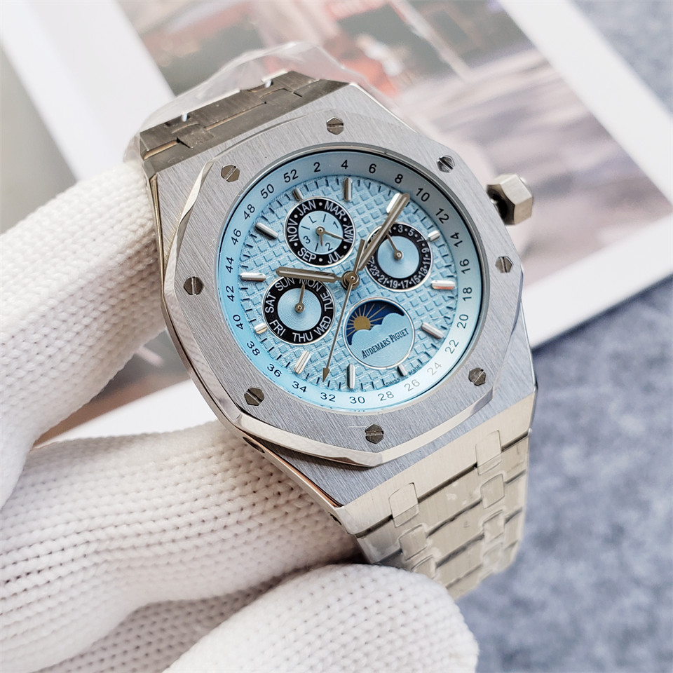 Alternative view of Audemars Piguet Light Blue Steel - Audemars Piguet Royal Oak Light