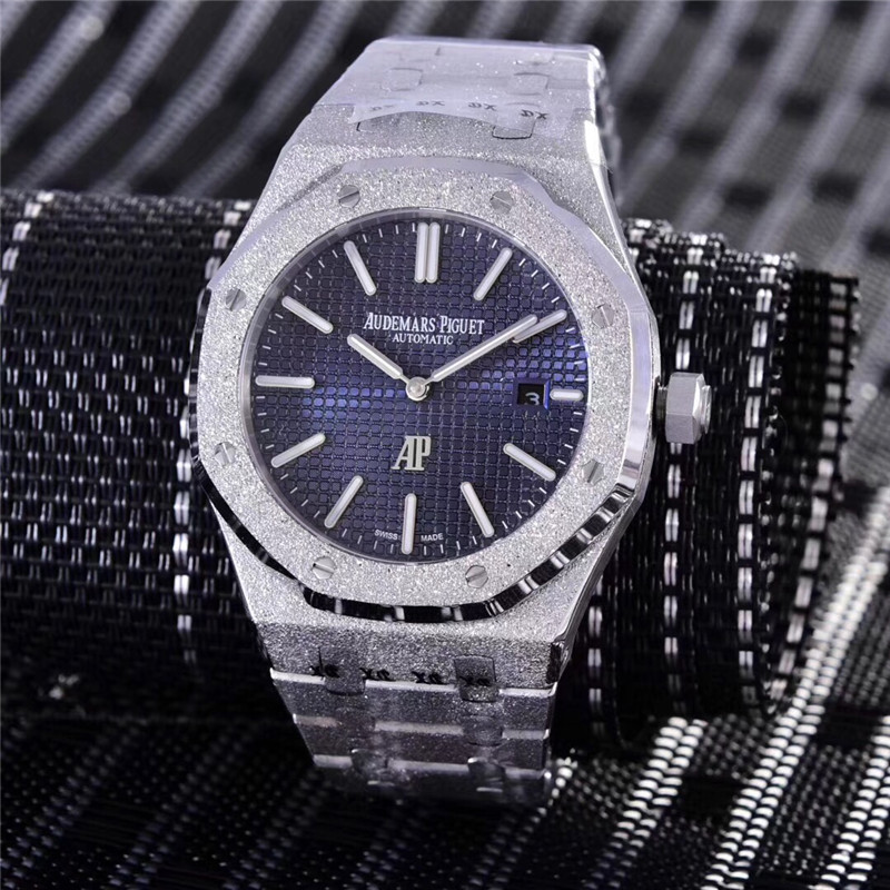 Audemars Piguet Frosted Gold Blue Dial - Royal Oak
