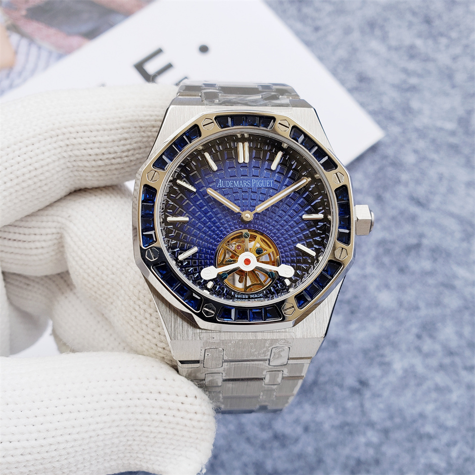 Audemars Piguet Blue Tourbillon - Steel Bracelet Watch