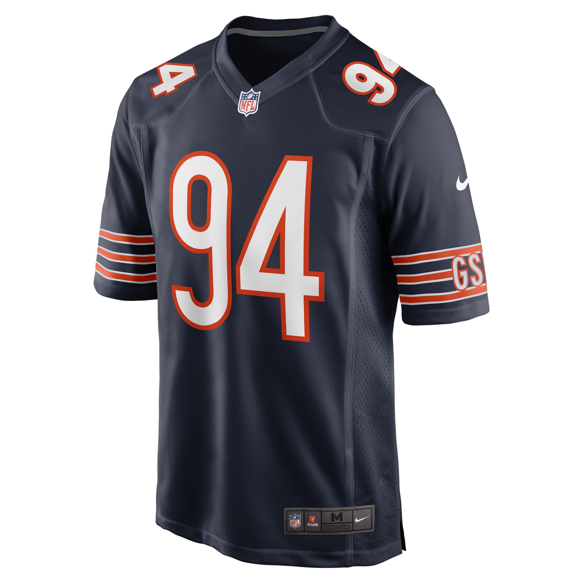 Austin Booker Chicago Bears Nike  Game Jersey -  Navy