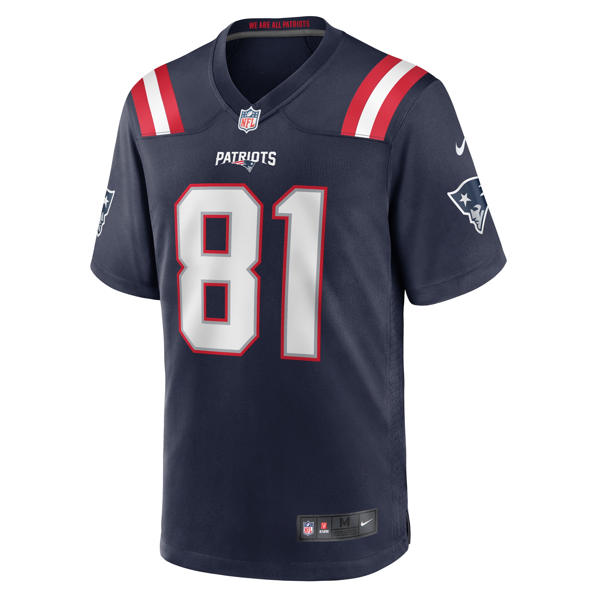 Austin Hooper New England Patriots Nike  Game Jersey -  Navy